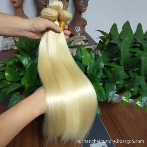 Cheap raw human 613 virgin russian blonde hair bundles,613 human hair weave extensions blonde,613 cuticle aligned hair human